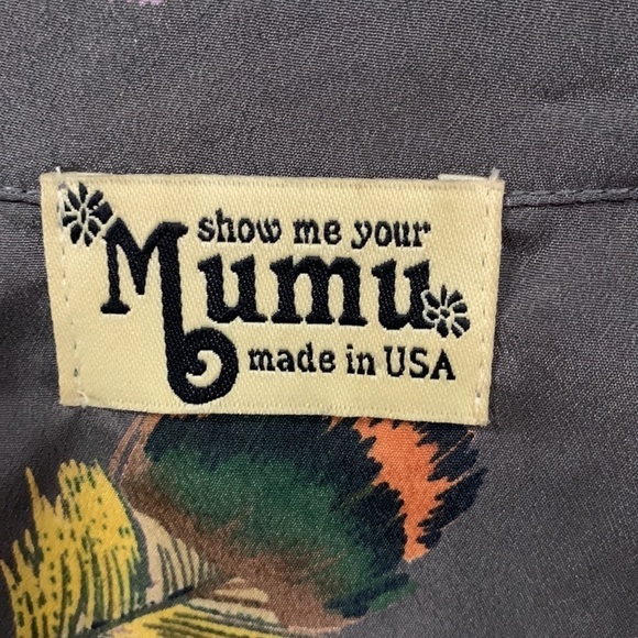 Show Me Your Mumu Sleveless Blouse with feathers, size Med see measurements - Picture 2 of 3